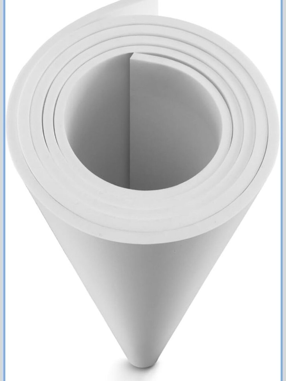 MEARCOOH 1mm Thick White Eva Foam Cosplay Sheets roll, 35.5x59